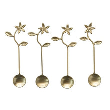 Load image into Gallery viewer, Brass Flower Spoon
