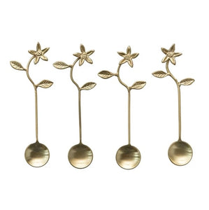 Brass Flower Spoon