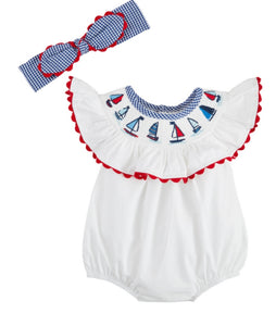 Smocked Sailboat Bubble