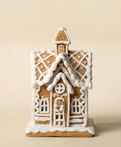 Lighted Gingerbread House