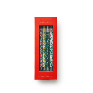 Mistletoe Metallic Gel Pen Set of 4