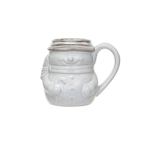 Stoneware Snowman Pitcher