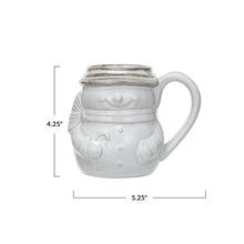 Load image into Gallery viewer, Stoneware Snowman Pitcher
