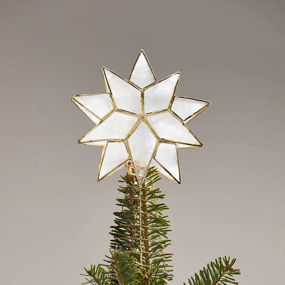 Capiz Star Tree Topper