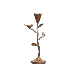 Flowers & Bird Taper Holder