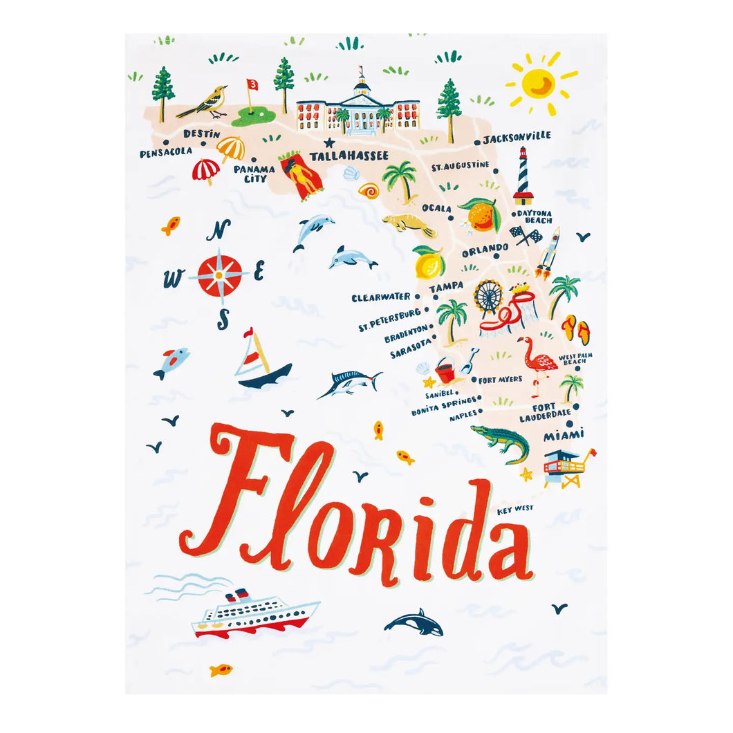 Florida Tea Towel