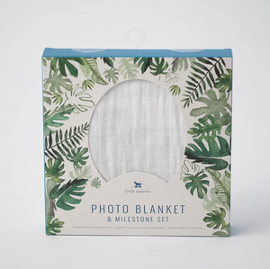 Photo Blanket- Tropical Leaf