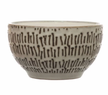 Load image into Gallery viewer, Stoneware Bowl w/ Wax Relief Pattern
