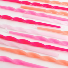 Load image into Gallery viewer, Pink Twisted Long Candles
