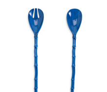 Load image into Gallery viewer, Blue Bamboo Touch Accent Set of 2 Servers
