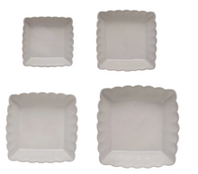 Load image into Gallery viewer, Stoneware Serving Dishes w/ Scalloped Edge

