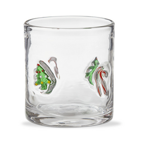 Holiday Whiskey Glass