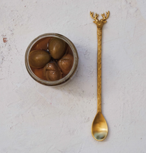 Load image into Gallery viewer, Brass Cocktail Reindeer Spoon
