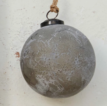 Load image into Gallery viewer, Distressed Frosted Ball Ornament
