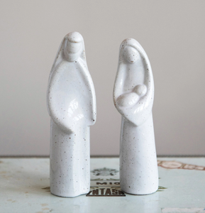 Stoneware Holy Family Set