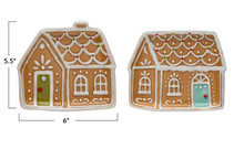 Load image into Gallery viewer, Ceramic Gingerbread House Plate
