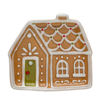 Load image into Gallery viewer, Ceramic Gingerbread House Plate
