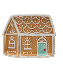 Load image into Gallery viewer, Ceramic Gingerbread House Plate
