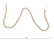 Load image into Gallery viewer, Wool + Gold Bead Garland
