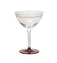 Load image into Gallery viewer, Vintage Stemmed Fluted Coupe Glass
