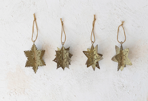 Antique Gold Snowflake Ornament