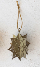 Load image into Gallery viewer, Antique Gold Snowflake Ornament
