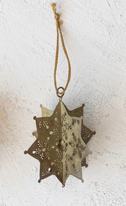 Antique Gold Snowflake Ornament