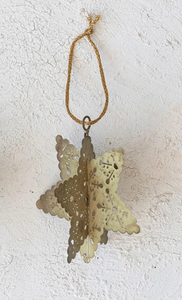 Antique Gold Snowflake Ornament