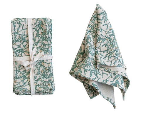 Cotton & Linen Botanical Napkins