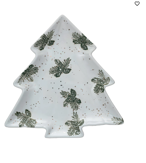 Stoneware Tree  Plate