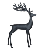 Load image into Gallery viewer, Black Resin Reindeer
