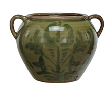 Load image into Gallery viewer, Hand-Painted Terra-cotta Urn
