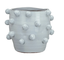 Load image into Gallery viewer, Handmade Hobnail Terra-cotta Planter
