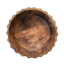 Load image into Gallery viewer, Mango Wood Footed Bowl
