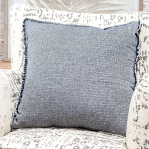 Navy Cotton Pillow