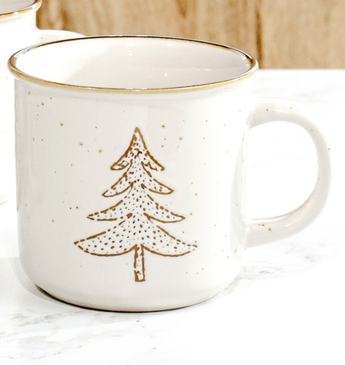 Stoneware Tree Mug