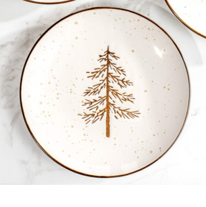 Evergreen Dessert Plate