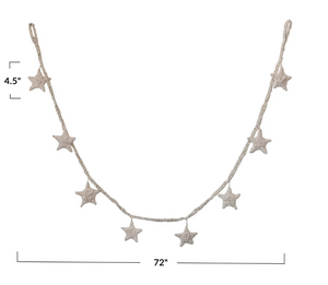 Cotton Star Garland