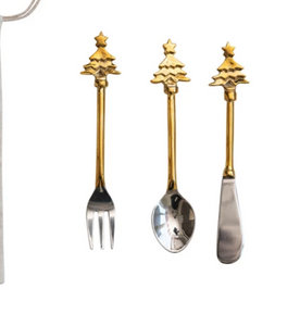 Brass & Stainless Steel Tree Utensil