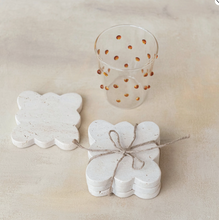 Load image into Gallery viewer, Travertine Coasters w/ Scalloped Edge
