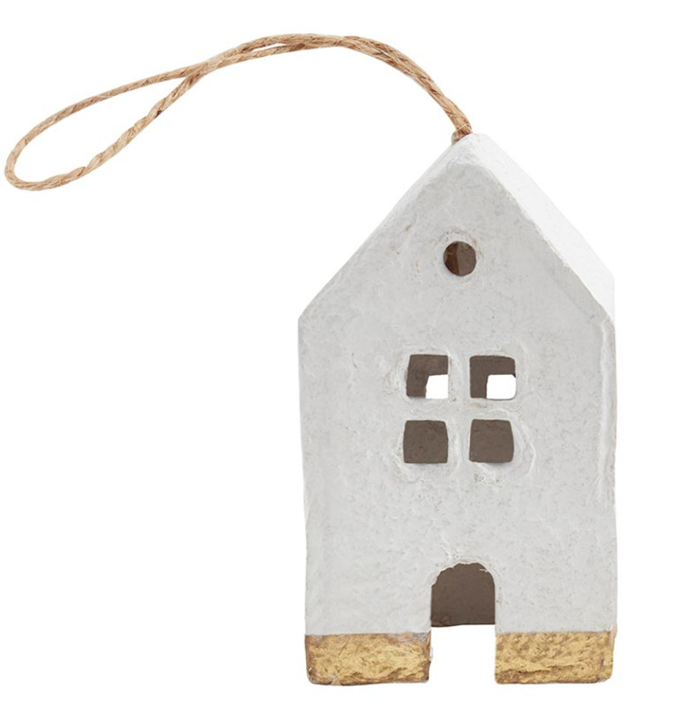 Paper-Mache House Ornament