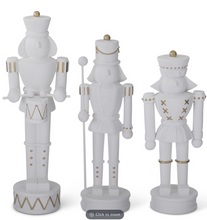 Load image into Gallery viewer, White Resin Nutcrackers
