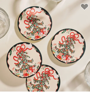 Holiday Wreath Coasters - Set of 4