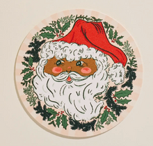 Load image into Gallery viewer, Santa Christmas Round Bent Birch Tray
