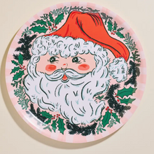 Load image into Gallery viewer, Santa Christmas Round Bent Birch Tray
