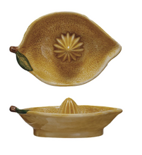 Load image into Gallery viewer, Stoneware Lemon Shaped Juicer
