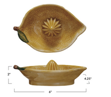 Load image into Gallery viewer, Stoneware Lemon Shaped Juicer
