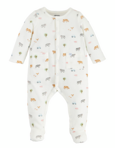 Ditsy Farm Print Baby Sleeper