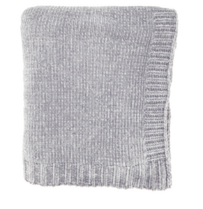 Knitted Chenille Throw