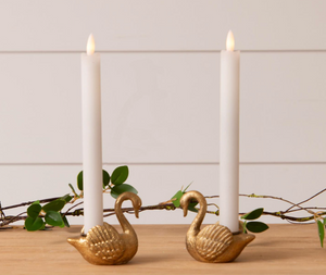 Swan Tapered Candle Holders